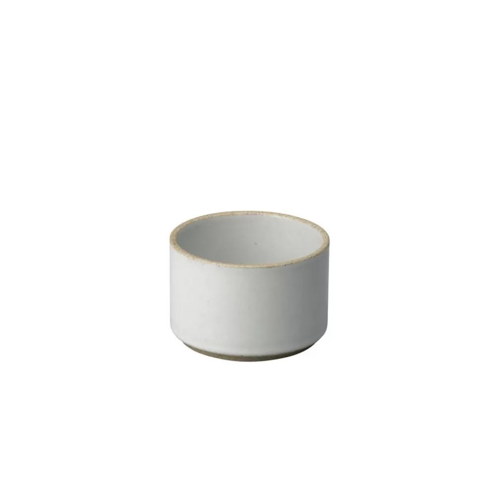 Hasami Porcelain<hasami porcelain Hasami Becher/Zylindrische Schale | O 8,5 Cm, H 5,5 Cm | Hellgrau Glanzend Glasiert